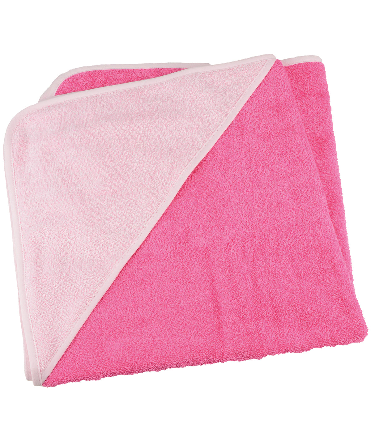 Personalised Towels - Mid Pink A&R Towels ARTG® Babiezz® medium baby hooded towel