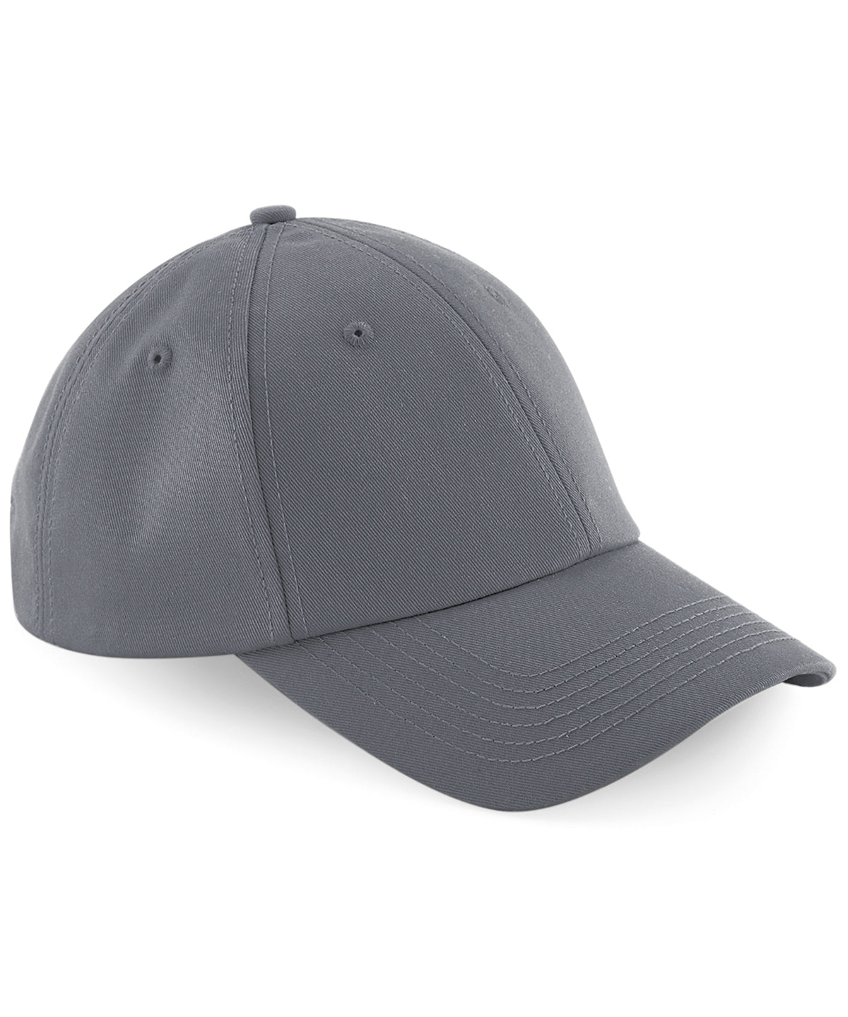 Personalised Caps - Mid Grey Beechfield Authentic baseball cap