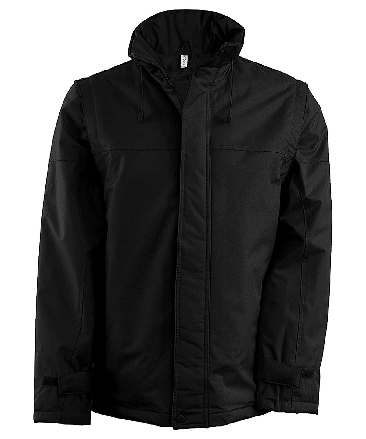Personalised Jackets - Black Kariban Detachable-sleeved blouson jacket