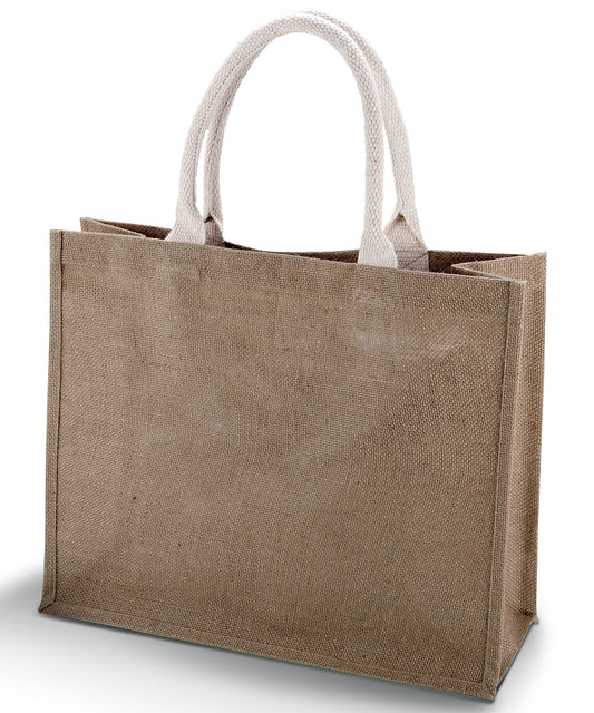 Personalised Bags - Mid Brown KiMood Jute beach bag