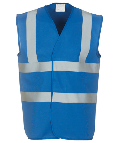 Personalised Safety Vests - Mid Red Yoko Hi-vis 2-band-and-braces waistcoat (HVW100)