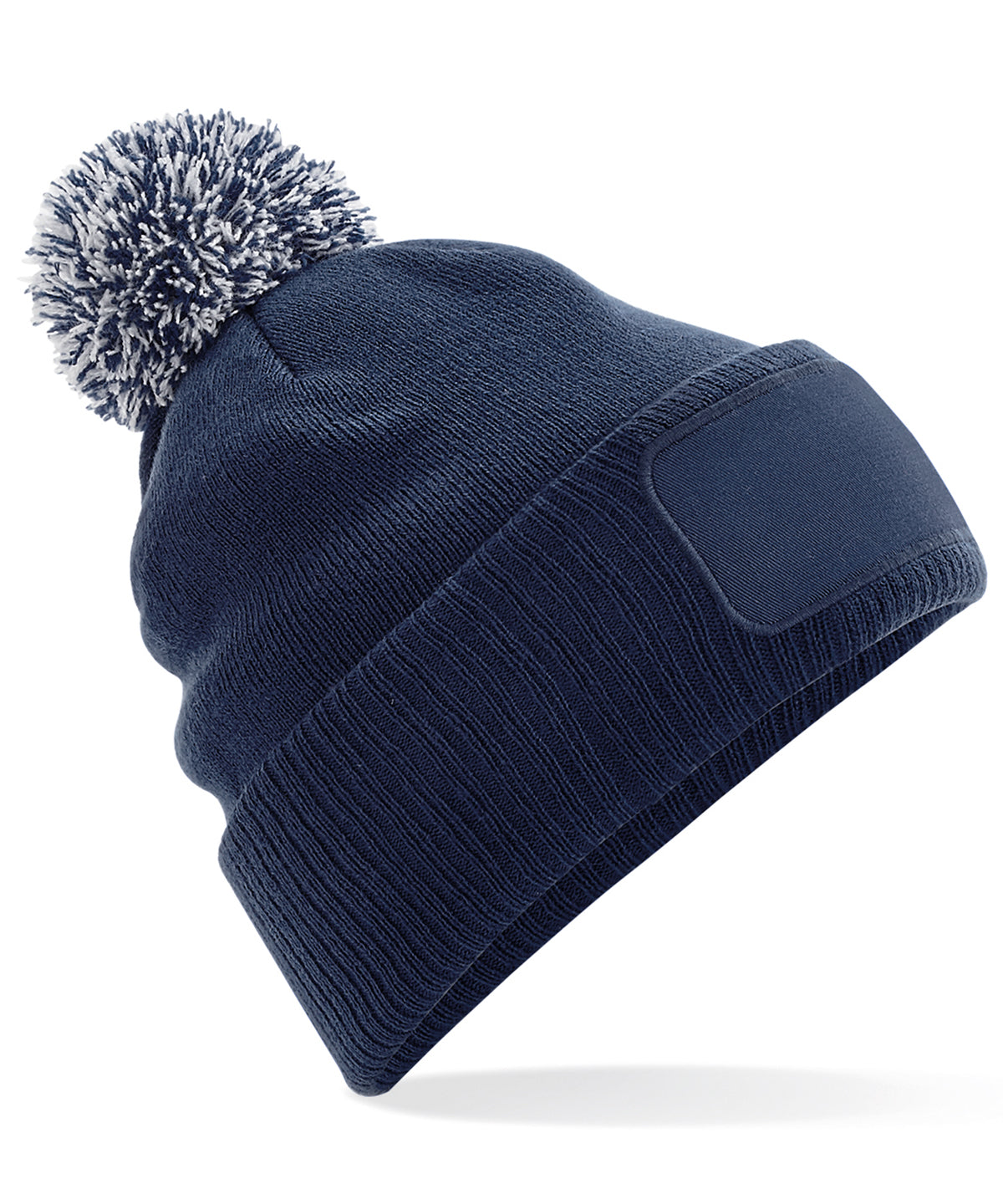 Personalised Hats - Navy Beechfield Snowstar® patch beanie