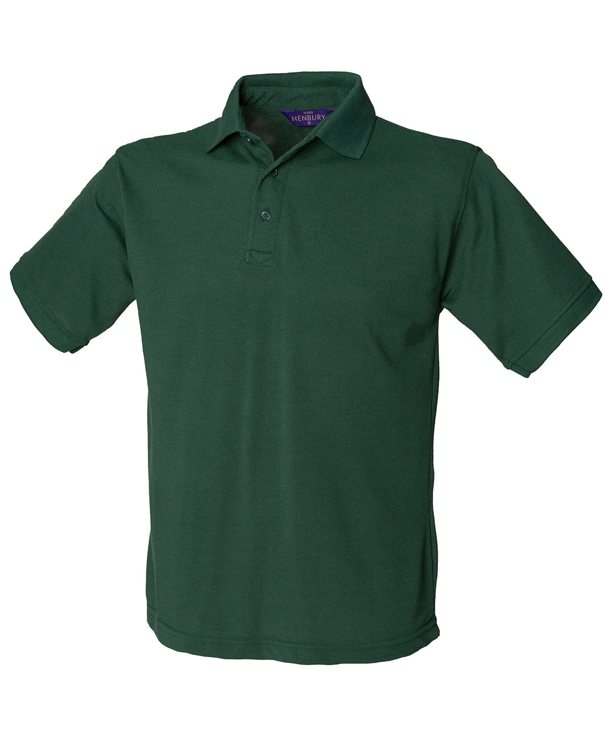 Personalised Polo Shirts - Black Henbury 65/35 Classic piqué polo shirt