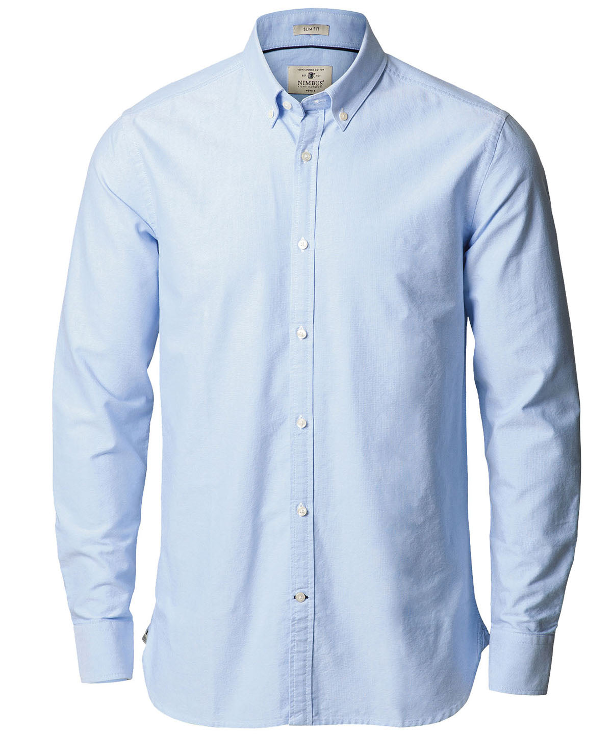 Personalised Shirts - Light Blue Nimbus Rochester Slim Fit – classic Oxford shirt