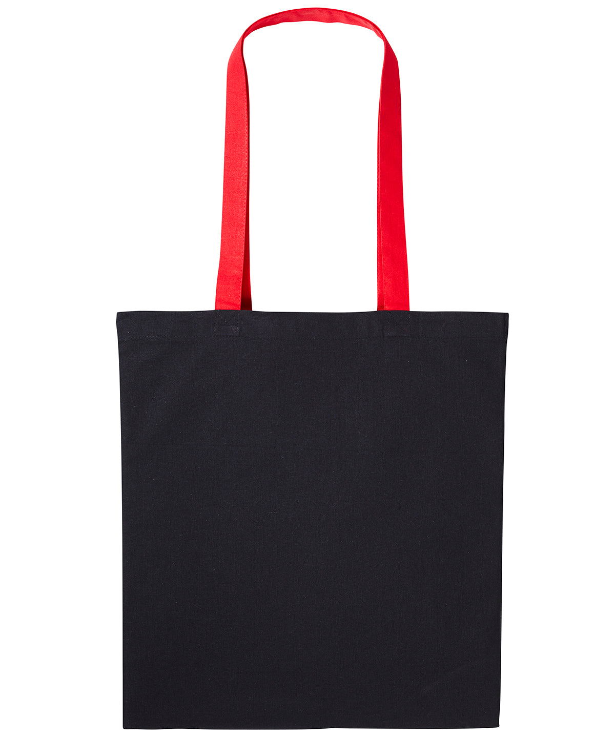 Personalised Bags - Black Nutshell® Varsity cotton shopper long handle