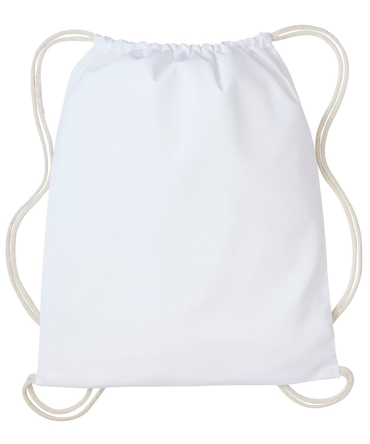 Personalised Bags - White Nutshell® Gymsac with cords