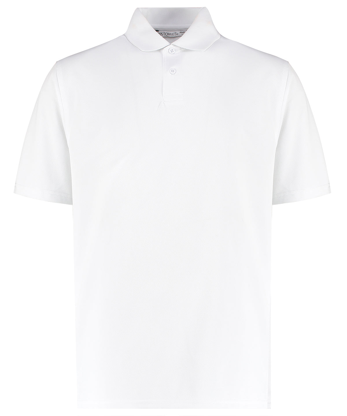 Personalised Polo Shirts - Black Kustom Kit Cooltex® plus piqué polo (regular fit)