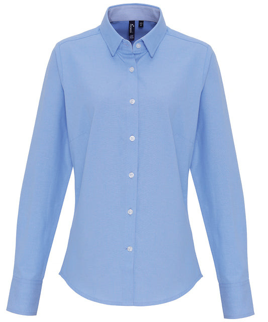Personalised Blouses - Stripes Premier Women's cotton-rich Oxford stripes blouse