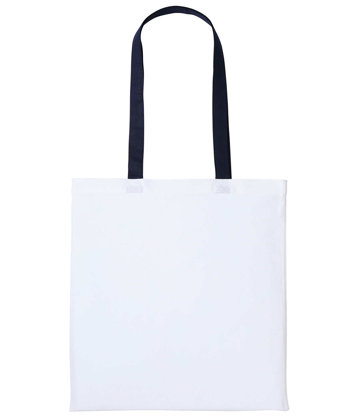 Personalised Bags - White Nutshell® Varsity cotton shopper long handle