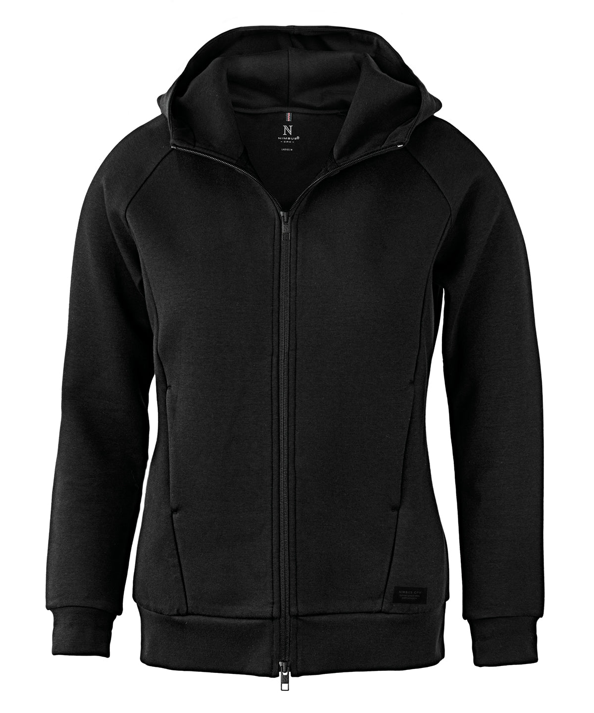 Personalised Hoodies - Black Nimbus Women’s Hampton – premium double-faced hoodie