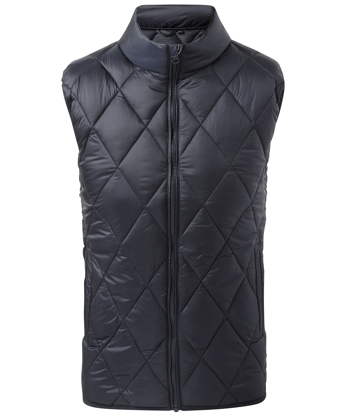 Personalised Gilets - Black 2786 Diamond pane padded gilet