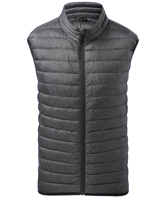 Personalised Gilets - Dark Grey 2786 Melange padded gilet