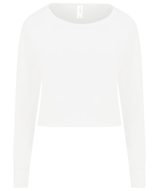 Personalised Sweatshirts - AWDis Just Hoods Women's cropped sweat