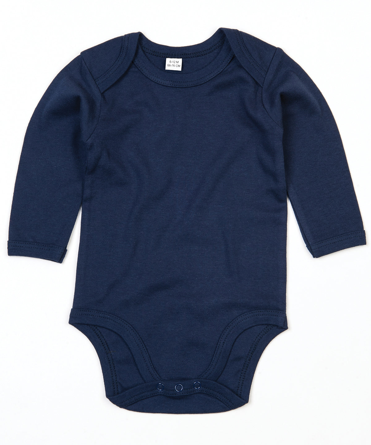 Personalised Bodysuits - Light Blue Babybugz Baby organic long sleeve bodysuit