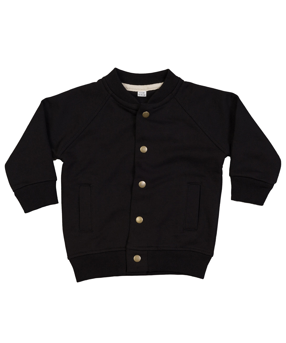 Personalised Jackets - Black Babybugz Baby bomber jacket