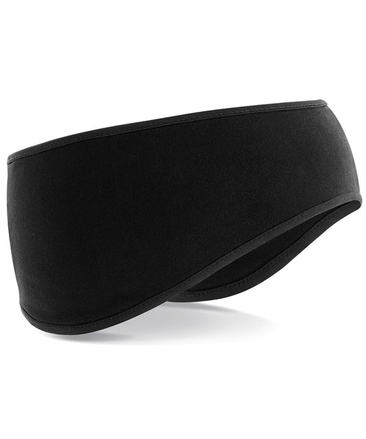 Personalised Headbands - Black Beechfield Softshell sports tech headband