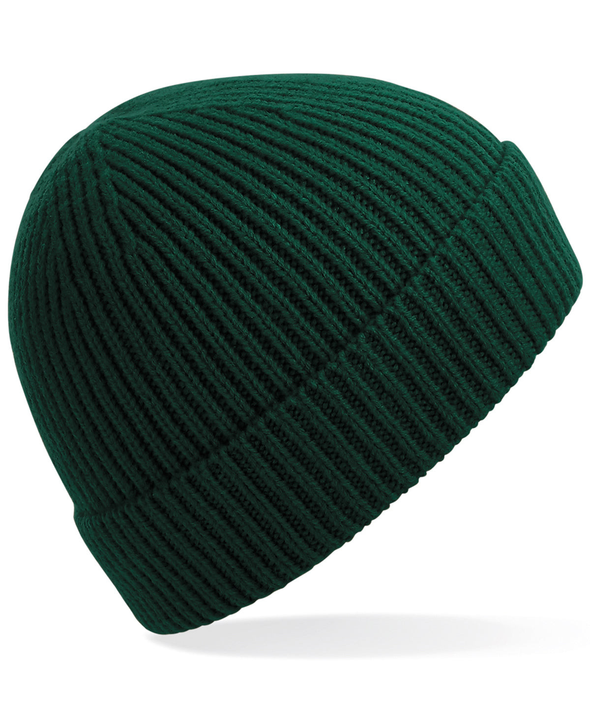 Personalised Hats - Bottle Beechfield Engineered knit ribbed beanie