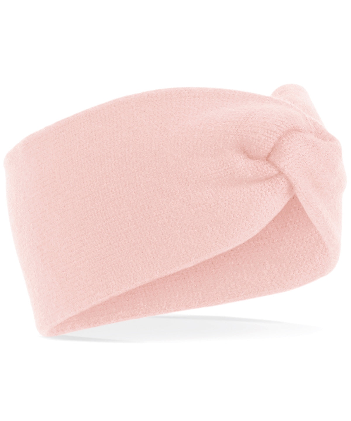 Personalised Headbands - Light Pink Beechfield Twist knit headband
