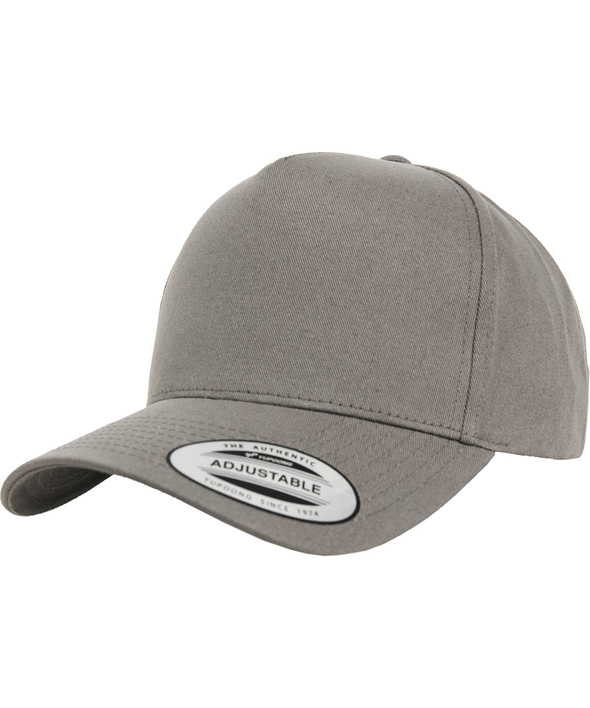 Personalised Caps - Mid Grey Flexfit by Yupoong 5-panel curved classic snapback (7707)