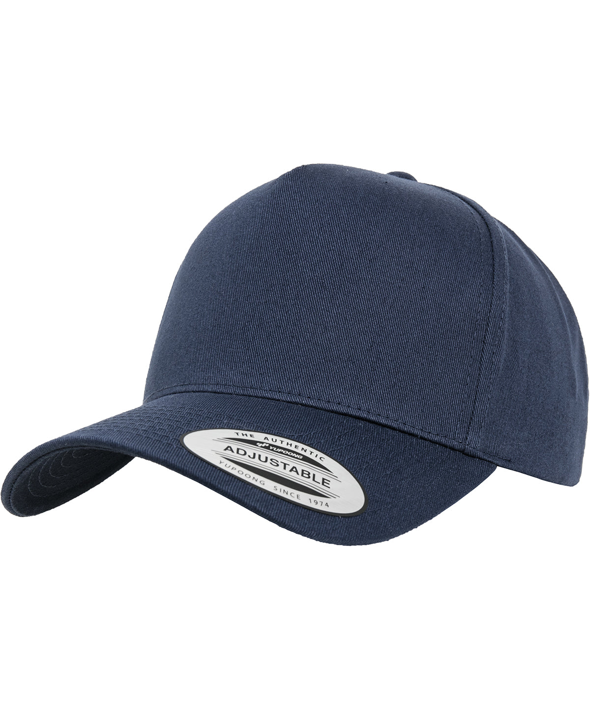 Personalised Caps - Navy Flexfit by Yupoong 5-panel curved classic snapback (7707)