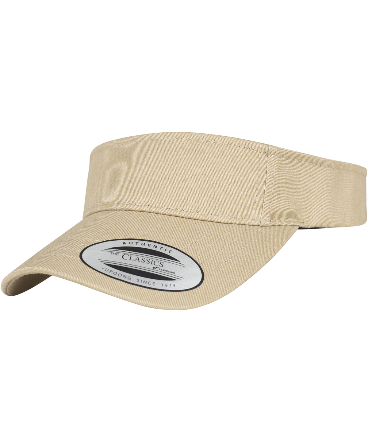 Personalised Caps - Khaki Flexfit by Yupoong Curved visor cap (8888)