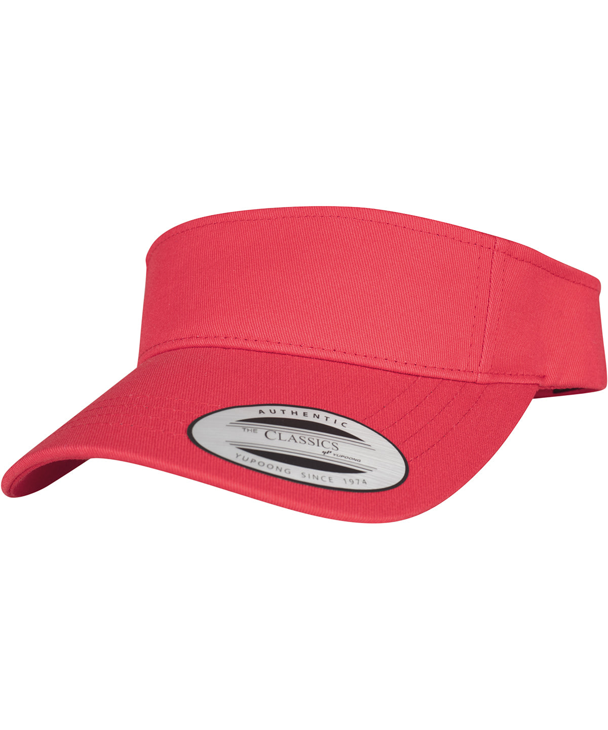 Personalised Caps - Mid Red Flexfit by Yupoong Curved visor cap (8888)