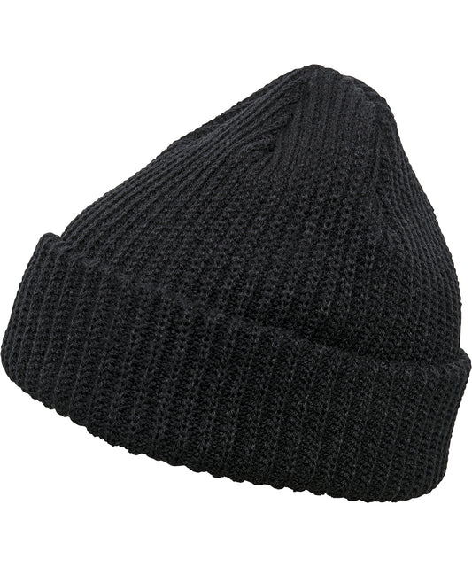 Personalised Hats - Black Flexfit by Yupoong Rib beanie (1502RB)