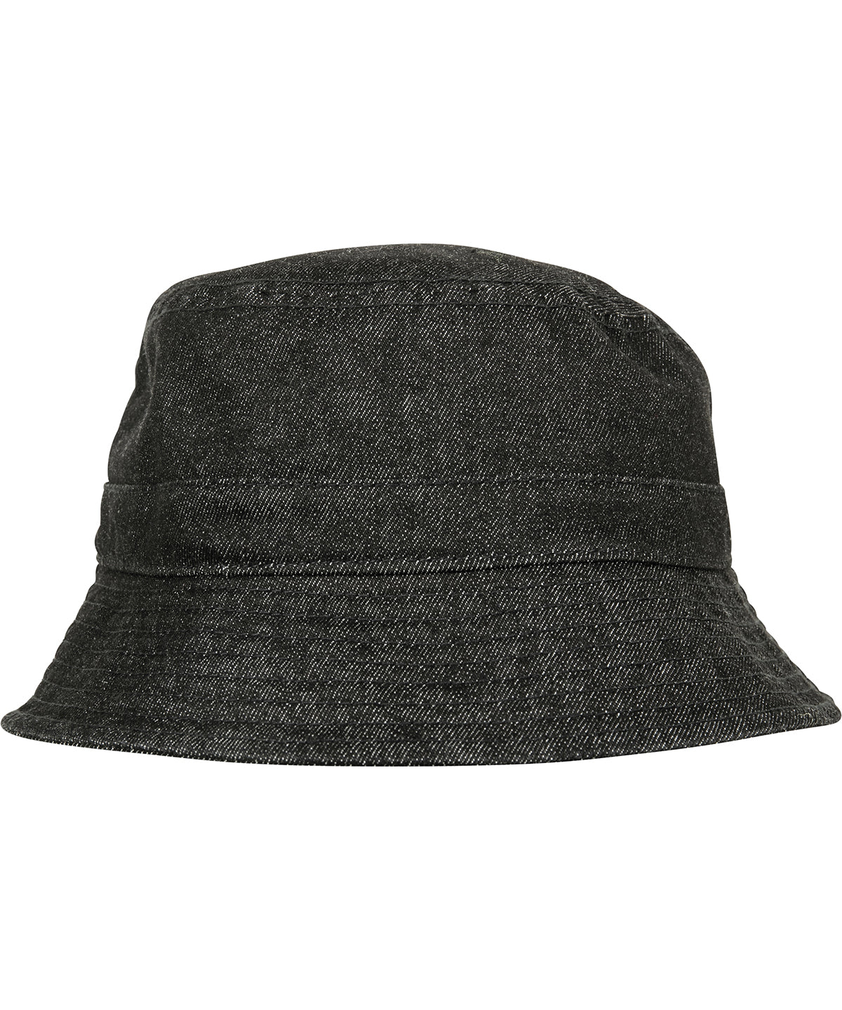 Personalised Hats - Black Flexfit by Yupoong Denim bucket hat (5003DB)