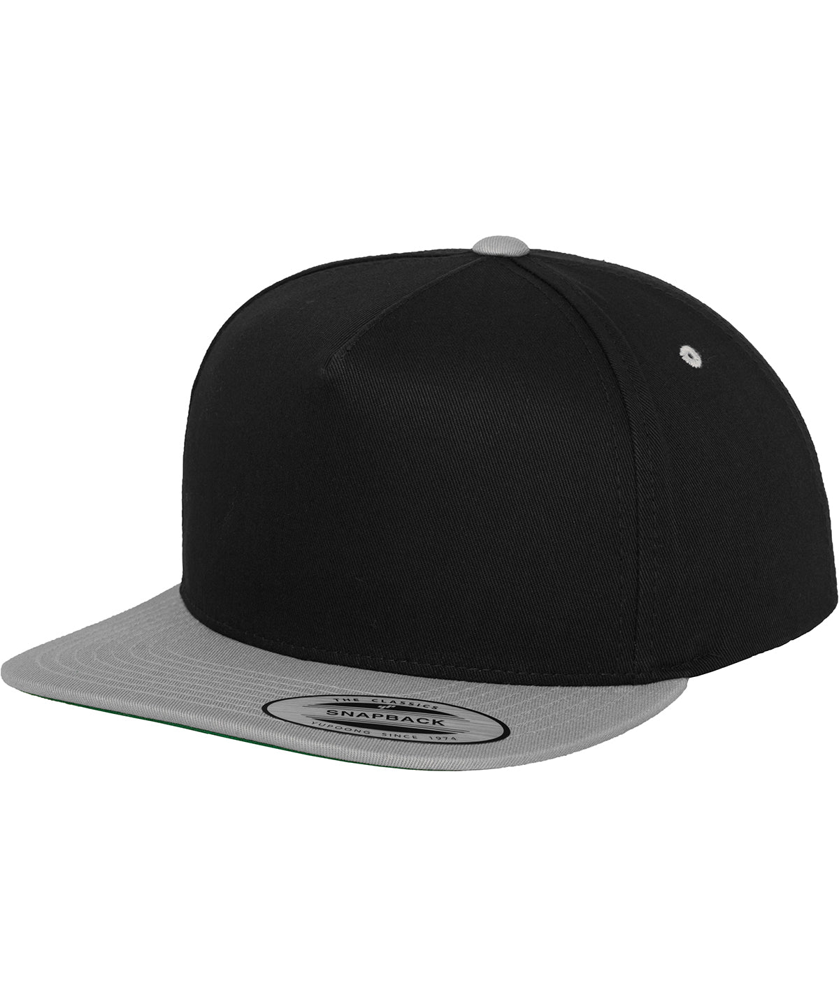 Personalised Caps - Black Flexfit by Yupoong Classic 5-panel snapback (6007T)