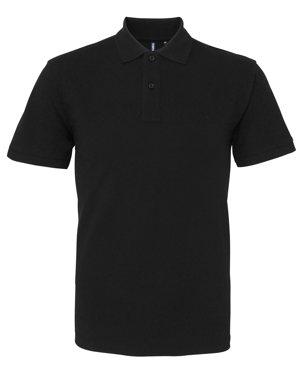 Personalised Polo Shirts - Black Asquith & Fox Men's organic polo