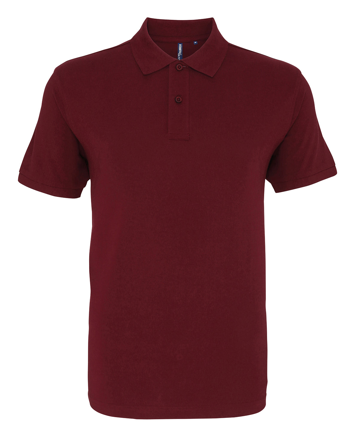 Personalised Polo Shirts - Black Asquith & Fox Men's organic polo