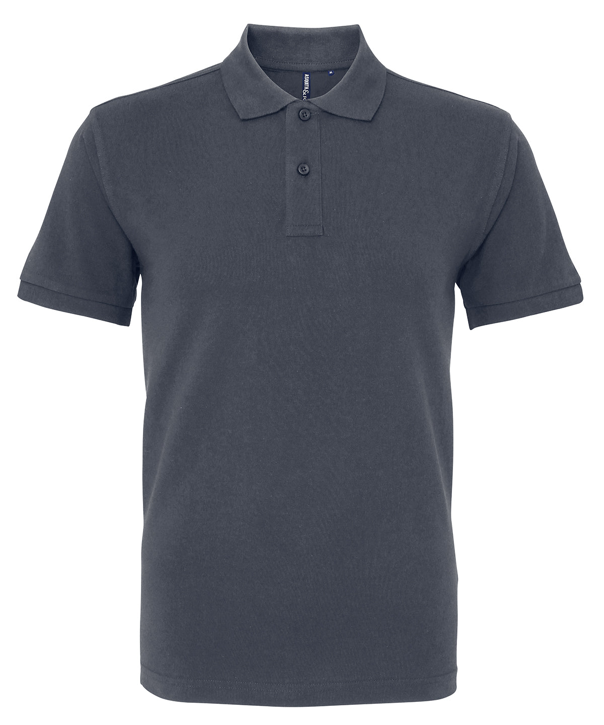 Personalised Polo Shirts - Black Asquith & Fox Men's organic polo