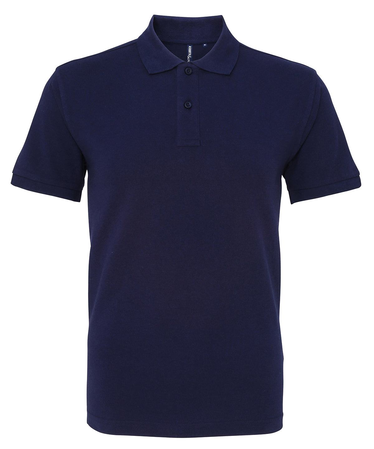 Personalised Polo Shirts - Black Asquith & Fox Men's organic polo