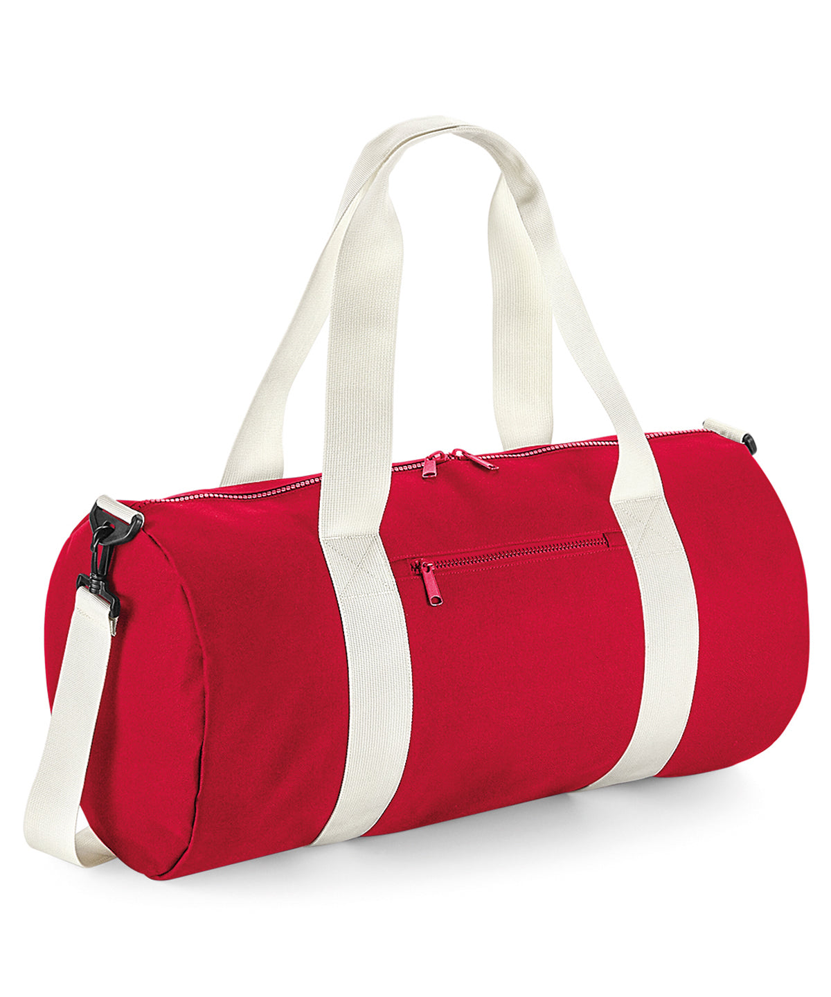 Personalised Bags - Mid Red Bagbase Original barrel bag XL