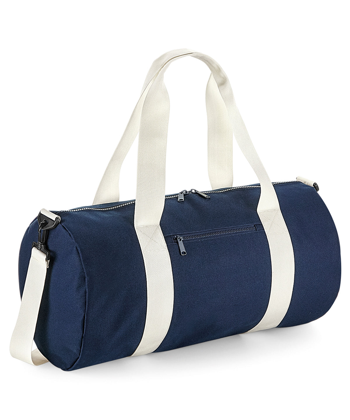 Personalised Bags - Navy Bagbase Original barrel bag XL