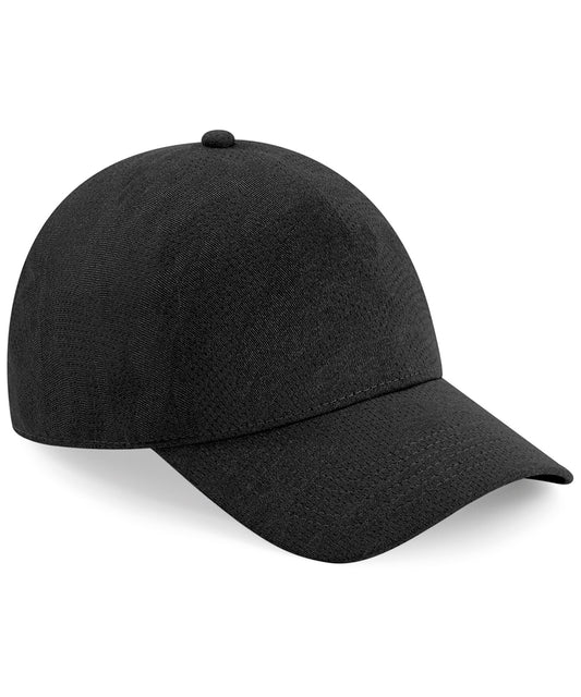 Personalised Caps - Black Beechfield Seamless performance cap
