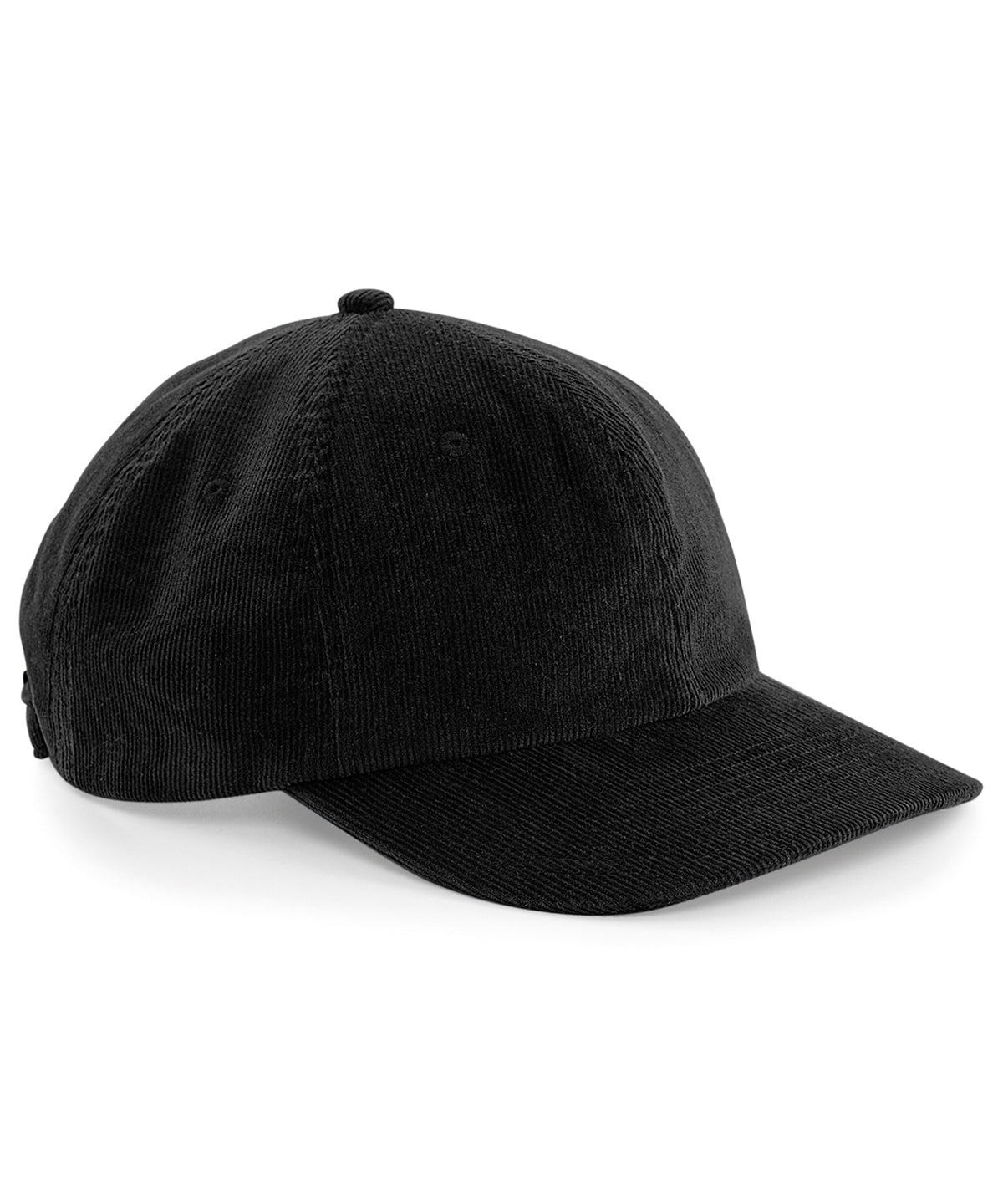 Personalised Caps - Black Beechfield Heritage cord cap