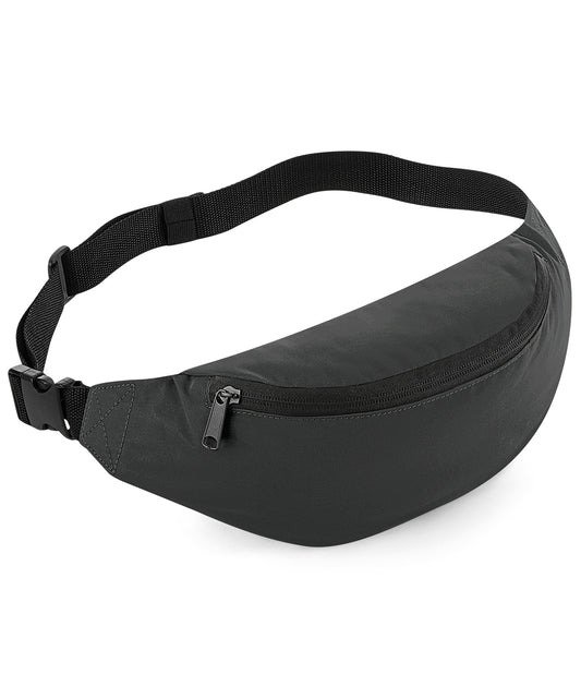Personalised Bags - Black Bagbase Reflective belt bag