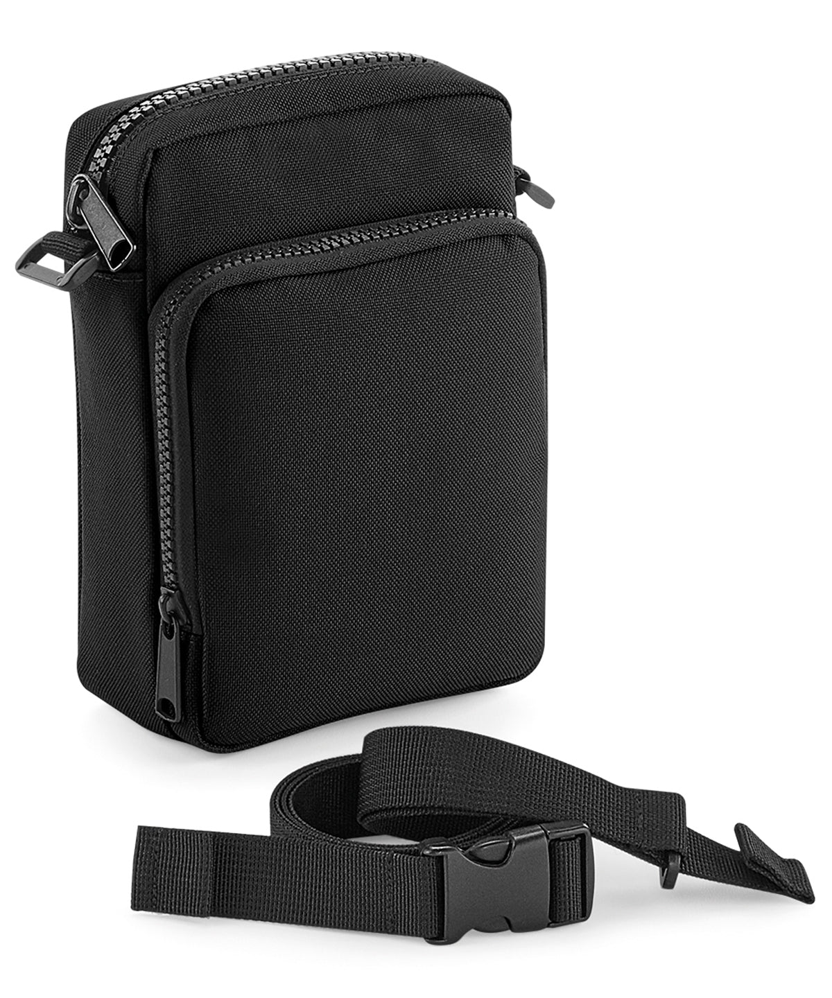 Personalised Bags - Black Bagbase Modulr™ 1 litre multi pocket
