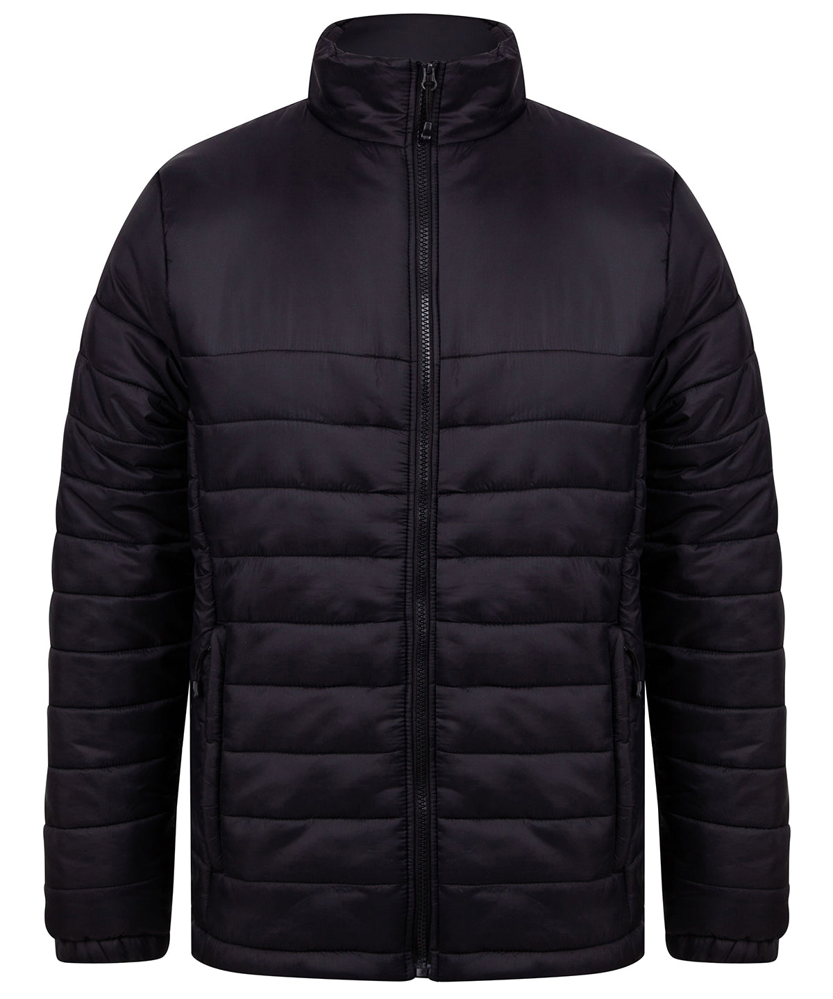 Personalised Jackets - Black Henbury Unisex padded jacket