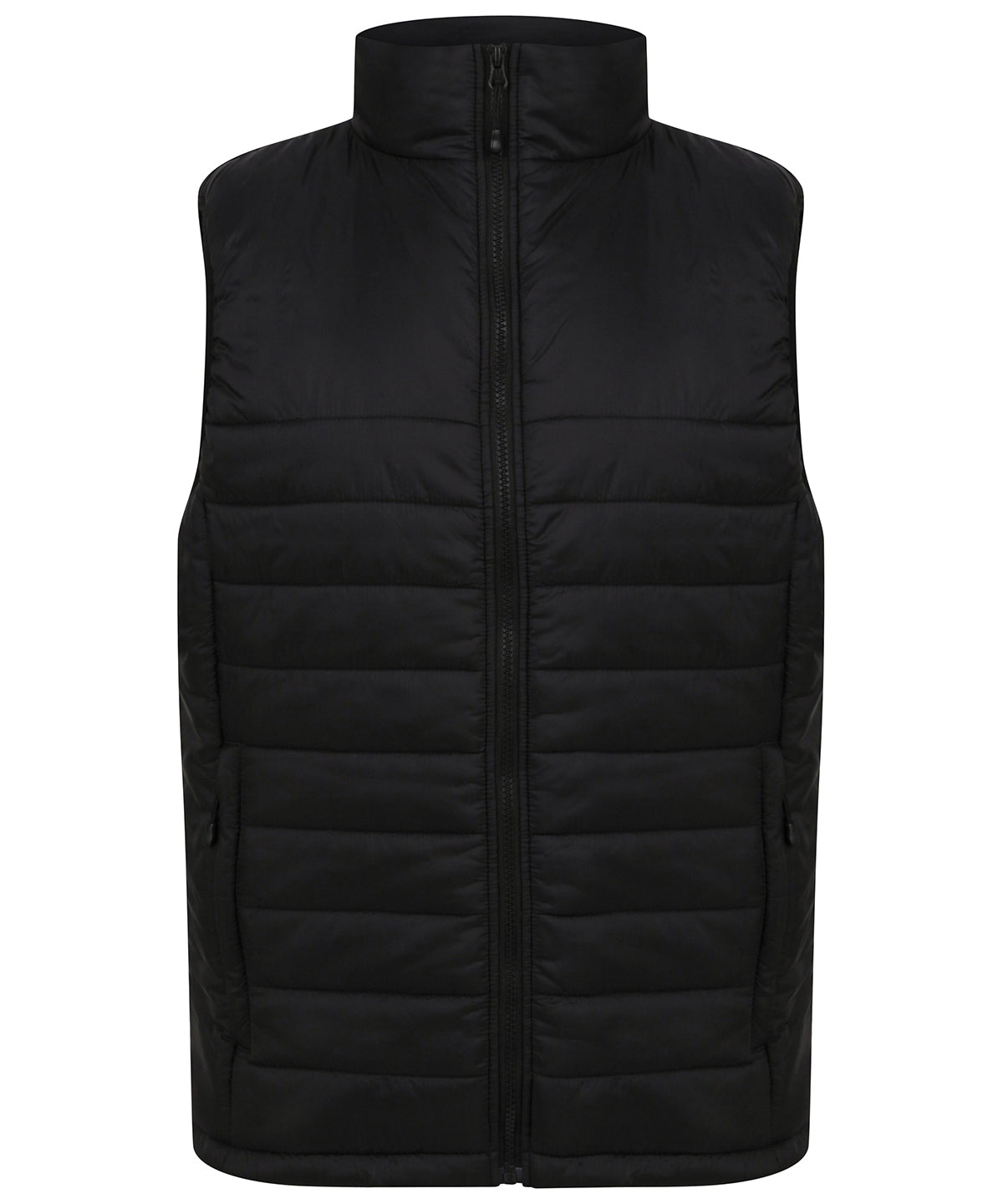 Personalised Gilets - Black Henbury Unisex padded gilet