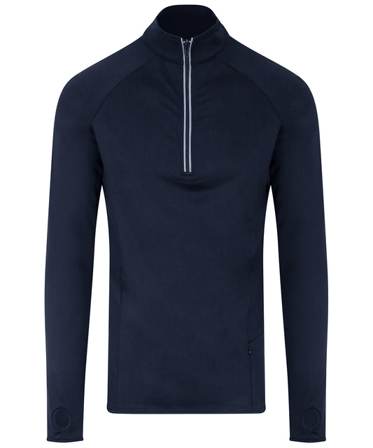 Personalised Sports Overtops - Navy AWDis Just Cool Cool Flex long half-zip top