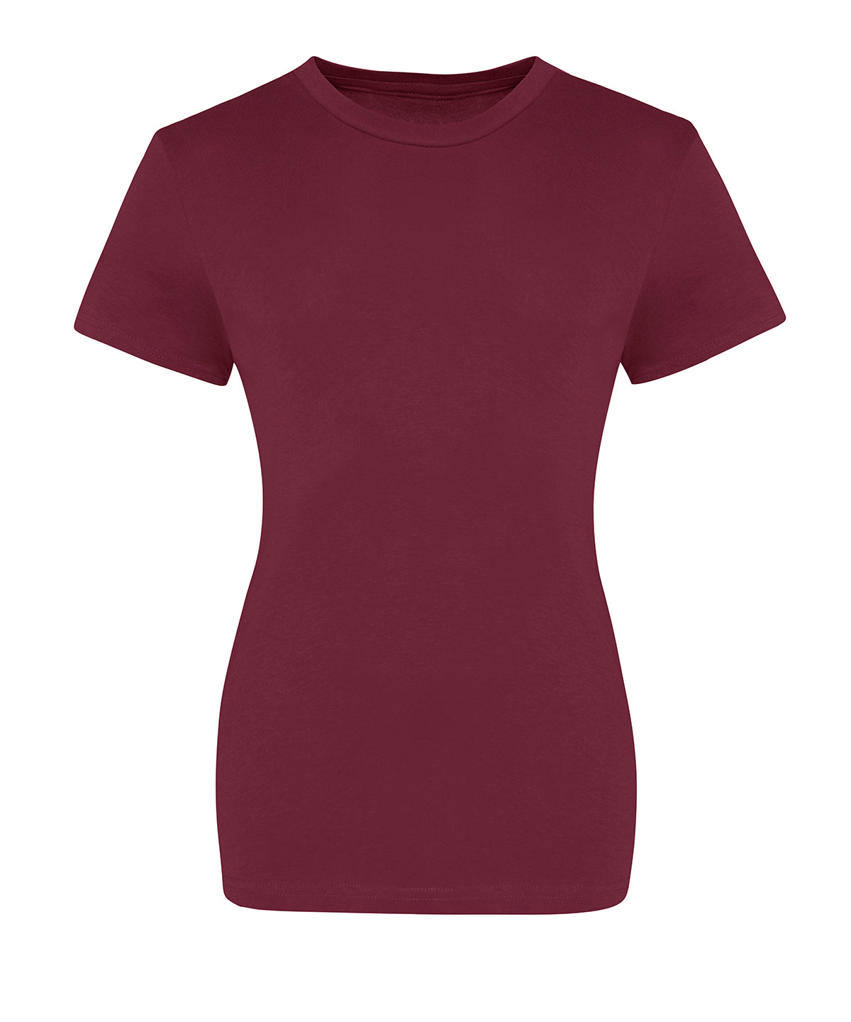 Personalised T-Shirts - Burgundy AWDis Just T's The 100 girlie T