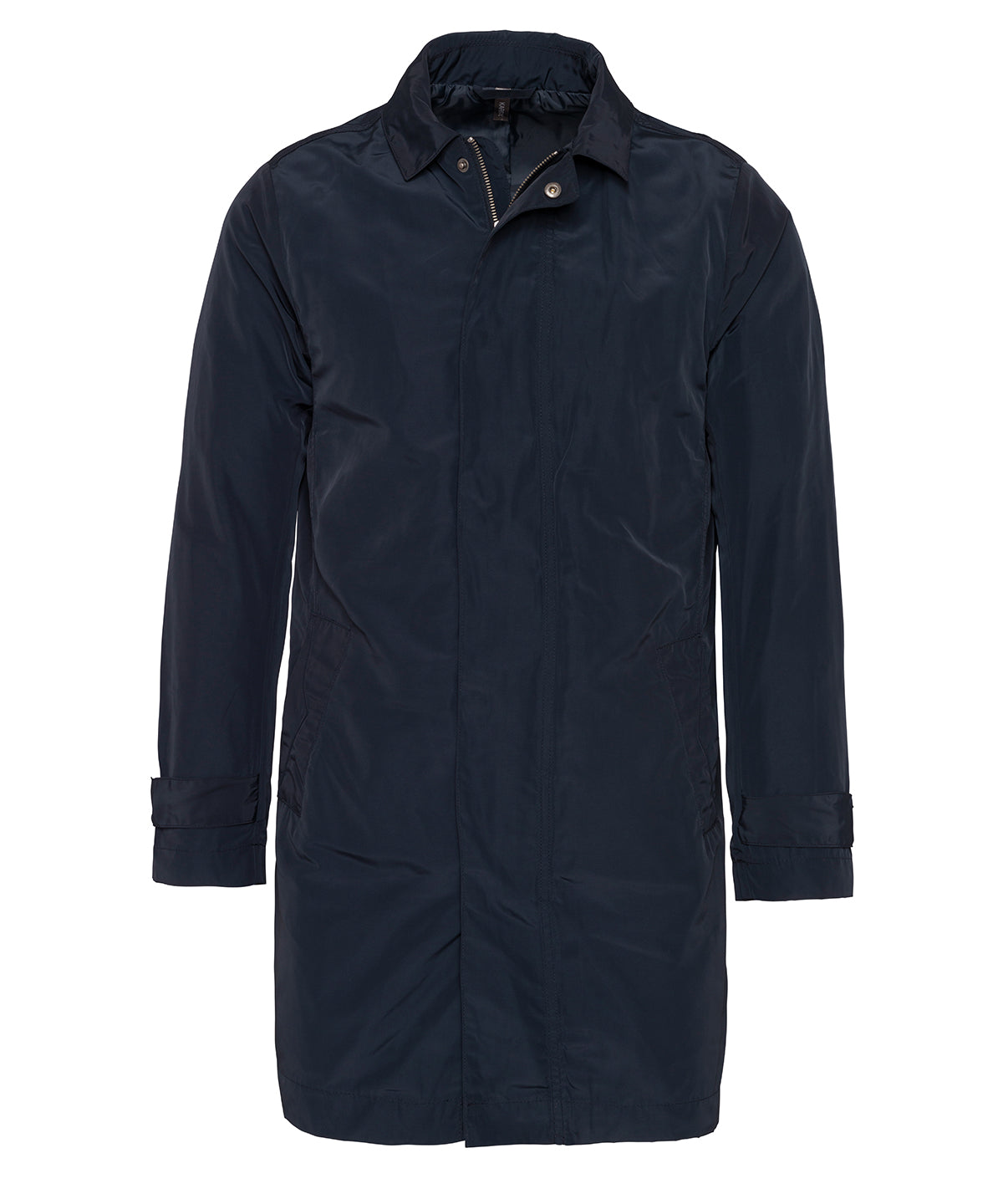 Personalised Jackets - Navy Kariban Men's lightweight trench coat