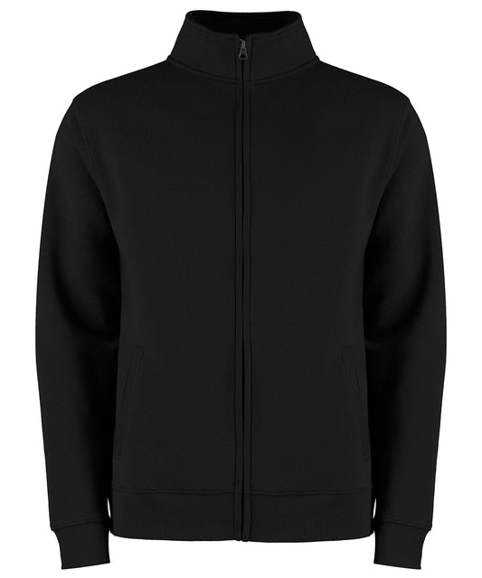 Personalised Sweatshirts - Black Kustom Kit Regular fit zipped sweatshirt