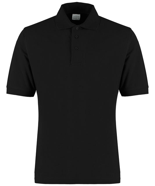 Personalised Polo Shirts - Black Kustom Kit Classic fit cotton Klassic Superwash® 60° polo