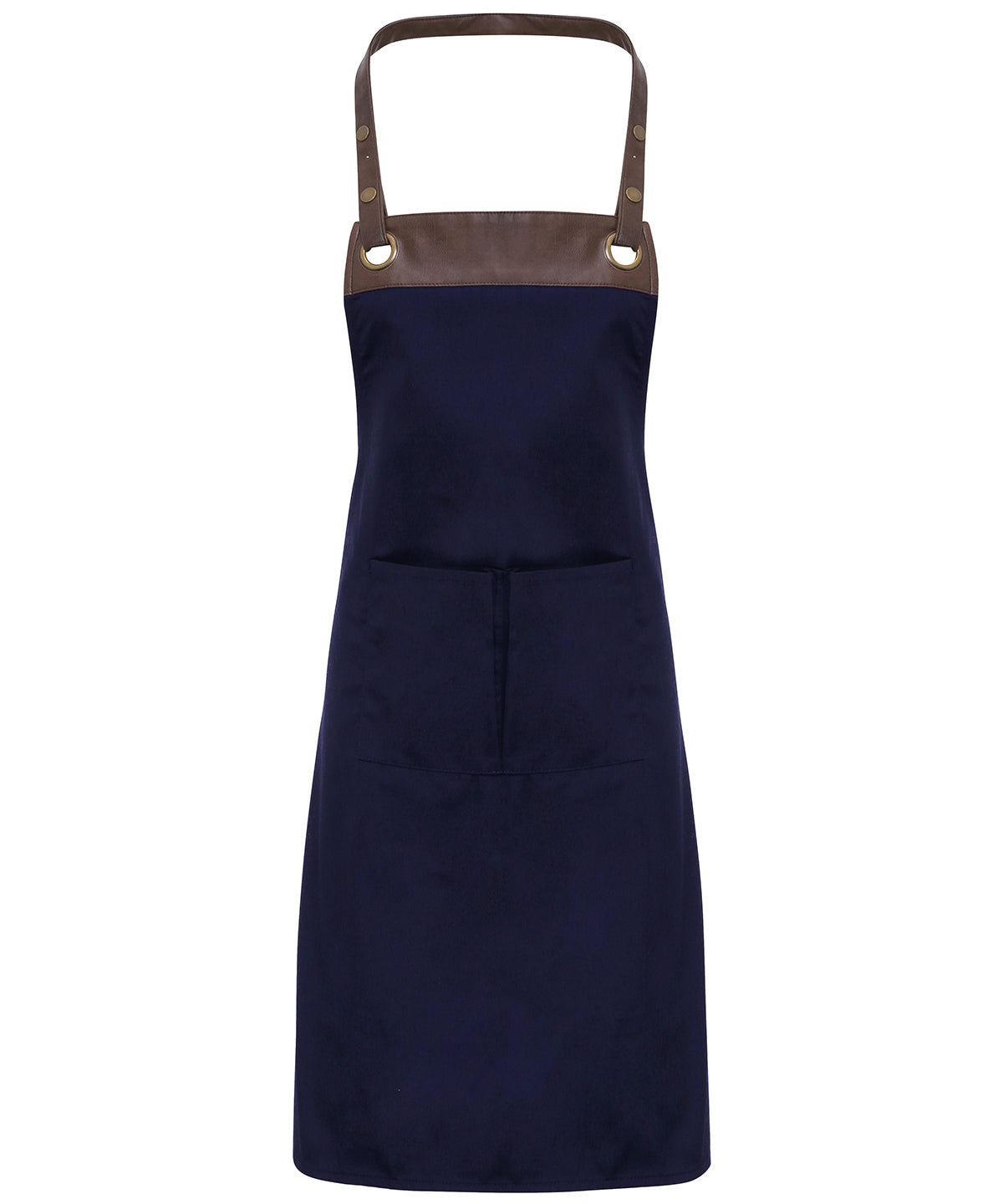 Personalised Aprons - Navy Premier Espresso bib apron