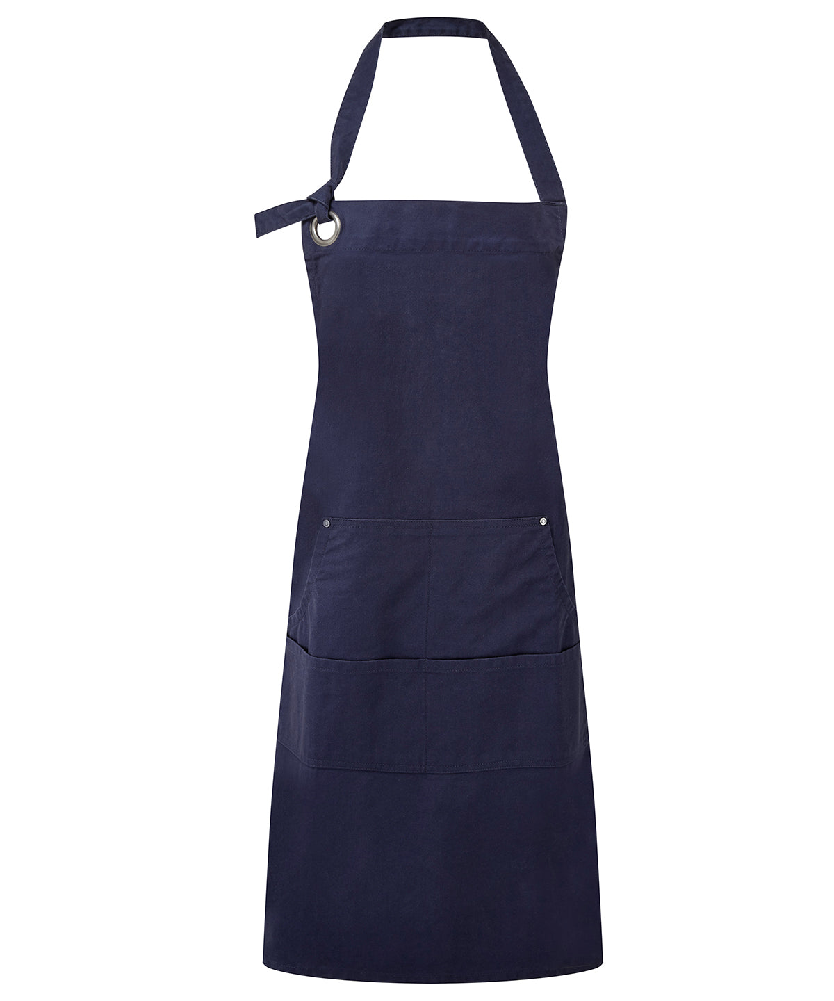 Personalised Aprons - Navy Premier Calibre heavy cotton canvas pocket apron