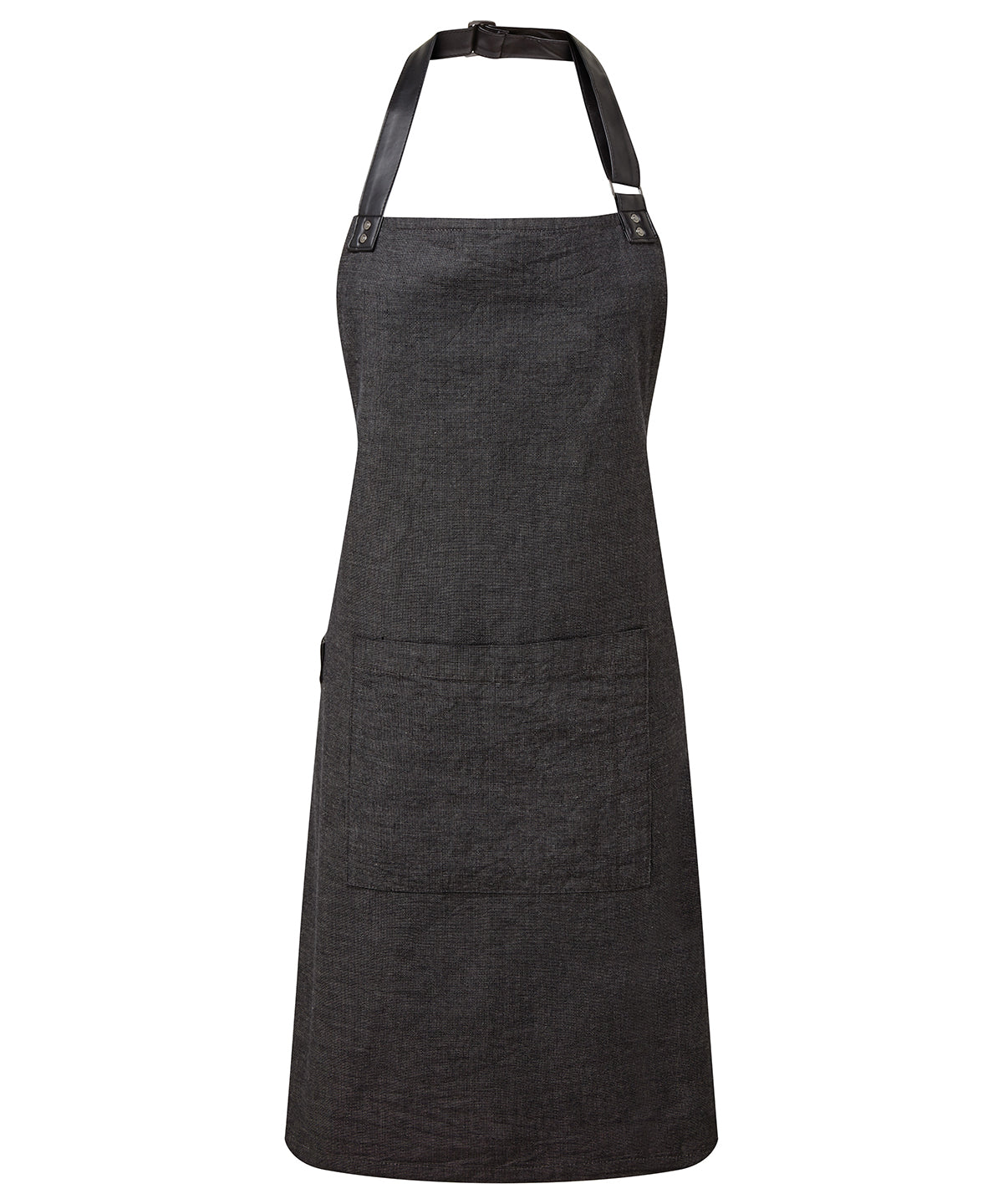 Personalised Aprons - Black Premier Annex Oxford bib apron