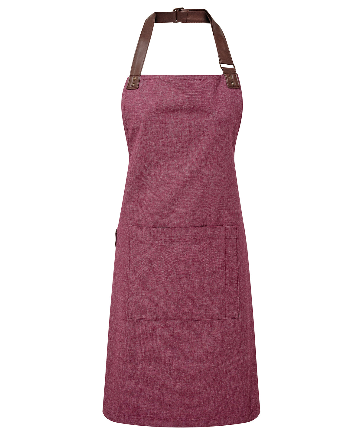 Personalised Aprons - Burgundy Premier Annex Oxford bib apron